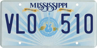 MS license plate VLO510