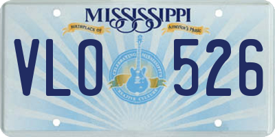 MS license plate VLO526