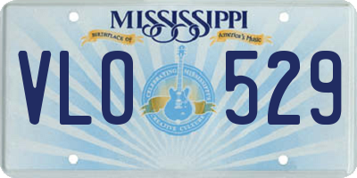 MS license plate VLO529