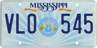 MS license plate VLO545
