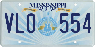 MS license plate VLO554