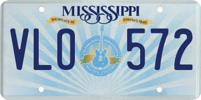 MS license plate VLO572