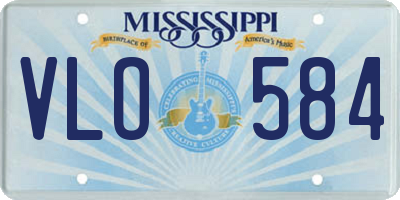 MS license plate VLO584