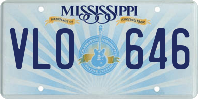 MS license plate VLO646