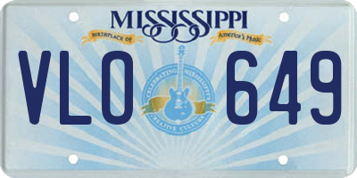 MS license plate VLO649