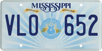 MS license plate VLO652