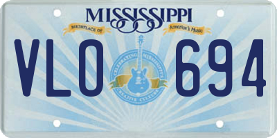 MS license plate VLO694