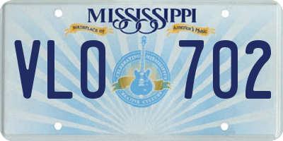 MS license plate VLO702