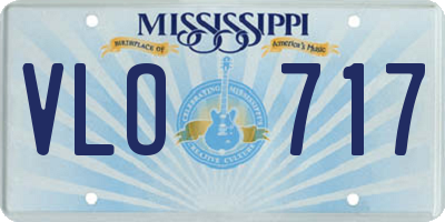 MS license plate VLO717