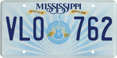 MS license plate VLO762
