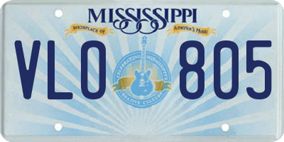 MS license plate VLO805