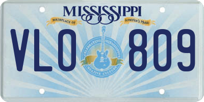 MS license plate VLO809