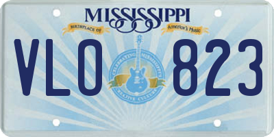 MS license plate VLO823