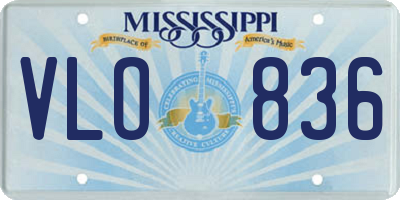 MS license plate VLO836