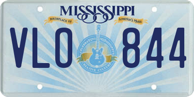 MS license plate VLO844