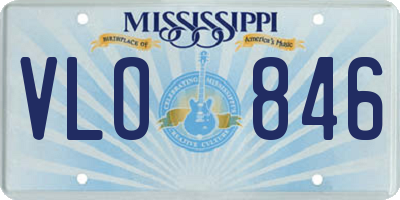 MS license plate VLO846