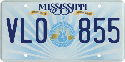MS license plate VLO855