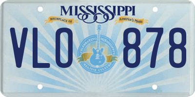 MS license plate VLO878