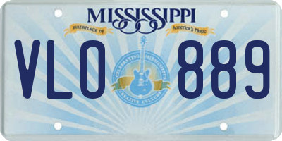 MS license plate VLO889