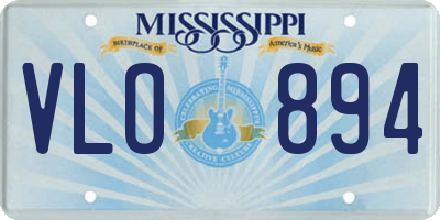 MS license plate VLO894
