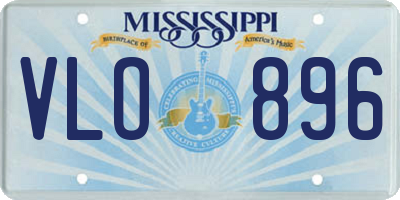 MS license plate VLO896