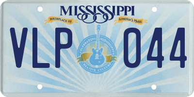 MS license plate VLP044
