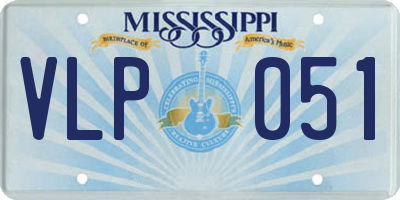 MS license plate VLP051