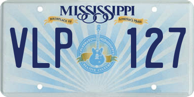 MS license plate VLP127