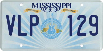 MS license plate VLP129