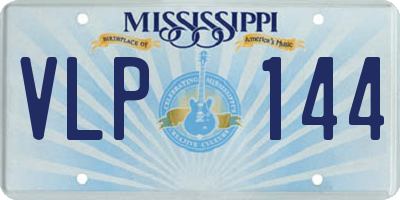 MS license plate VLP144