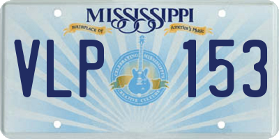 MS license plate VLP153