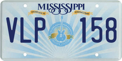 MS license plate VLP158