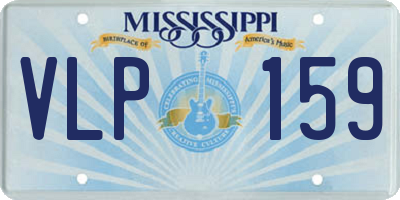 MS license plate VLP159
