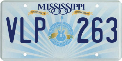 MS license plate VLP263