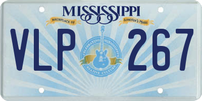 MS license plate VLP267