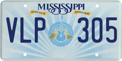 MS license plate VLP305