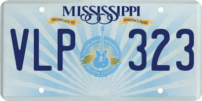 MS license plate VLP323