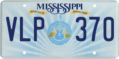 MS license plate VLP370