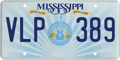 MS license plate VLP389
