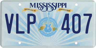MS license plate VLP407