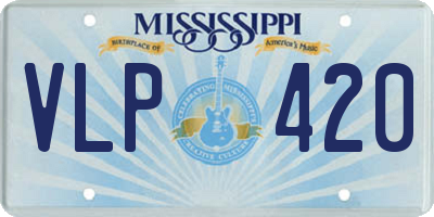 MS license plate VLP420