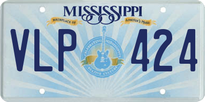 MS license plate VLP424