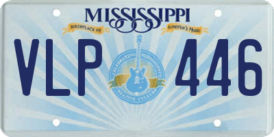 MS license plate VLP446