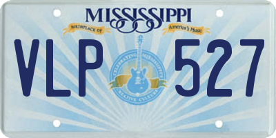 MS license plate VLP527