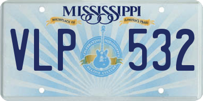 MS license plate VLP532