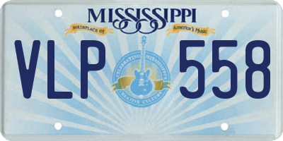 MS license plate VLP558