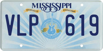 MS license plate VLP619