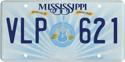 MS license plate VLP621