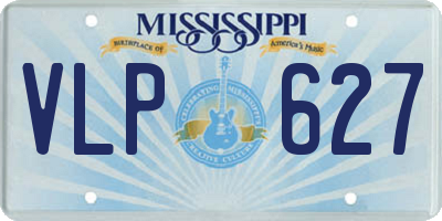 MS license plate VLP627