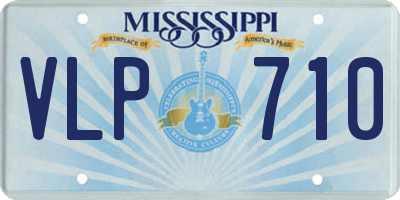 MS license plate VLP710